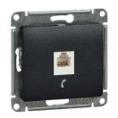 GSL000781T Розетка телефонная RJ11 (антрацит) (2шт/уп),