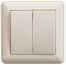 W59 2-клавишный ВЫКЛЮЧАТЕЛЬ, 10АХ, в сборе, СЛОНОВАЯ КОСТЬ