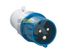 Вилка перенос. ССИ-013 16А-6ч 220В 2P+PE IP44 IEK
