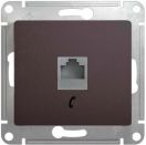 GSL001381T Розетка телефонная RJ11 (графит) (10шт/уп),