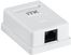 ITK Настенная инф. розетка RJ45 кат. 6 UTP 1-порт