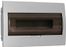 Корпус пластиковый ЩРВ-П-18 черн. прозр. дверь IP41 GENERICA
