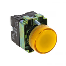 Лампа сигнальная BV65 желтая EKF