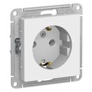 ATN000143 ATLAS РОЗЕТКА с заземлением, 16А, механизм, БЕЛЫЙ,
