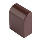 Заглушка (16х16) (4 шт) темное дерево EKF-Plast
