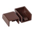 Заглушка (15х10) (4 шт) темное дерево EKF-Plast