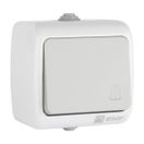 Мурманск Кнопка звонка 1-клавишная 10А IP54 серая EKF