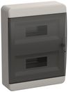 TEKFOR Корпус пласт. ЩРН-П-24 IP41 черн. прозр. дверь IEK