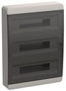 TEKFOR Корпус пласт. ЩРН-П-54 IP41 черн. прозр. дверь IEK