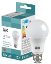 53286 Лампа светодиодная 8W Bulb A60 710lm 4000K E27 IEK, .