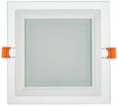 Светильник LED ДВО 1624 со стекл. квадр. 12Вт 4000К IP20 IEK