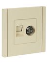 FORTE&PIANO Роз. двойная TV+RJ45 кат.5E FP436 ван. IEK
