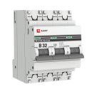 Автоматический выключатель 3P 32А (В) 4,5kA ВА 47-63 EKF PROxima,