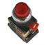Кнопка ABLFP-22 красная d22мм неон/240В NO+NC GENERICA