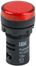 Лампа AD22DS(LED)матрица d22мм красный 12В AC/DC IEK