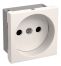 РКС-20-20-П-К Розетка без з/к 2к (2 мод) ПРАЙМЕР белая IEK