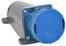 Розетка стац. ССИ-133 63А-6ч 220В 2P+PE IP54 IEK