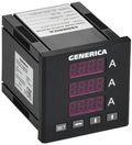 Амперметр цифр. щит. 3-ф. 72х72 LED GENERICA