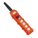 Пульт кнопочный NP3-2K на 4 кнопки, кнопка «ВКЛ» с фикс., повор. «Грибок» c фикс. IP65 (R)