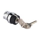 Селекторный переключатель 3-позиц. с ключом цвет черный 22мм с фиксацией, IP54 EKF XB4