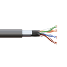 Кабель витая пара TERACOM PRO Cat.5E F/UTP 4 пары solid внешний 24AWG оболочка LDPE цвет черный (упак. 305м)