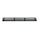 Патч-панель высокой плотности TERACOM PRO 19'' Cat.5E 1U неэкранированная UTP 48 портов RJ-45 Dual IDC с органайзером