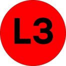 Наклейка "L3" d=20 EKF PROxima,