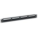 Патч-панель TERACOM PRO 19'' Cat.5E 1U неэкран. UTP 24 порта RJ-45 Dual IDC