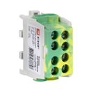 Клемма распределительная КСР с двойным винтом 2x25/2x16 желто-зеленая EKF PROxima,