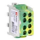 Клемма распределительная КСР с двойным винтом 2x35/2x25 желто-зеленая EKF PROxima,