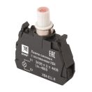 Светосигнальный блок с ламподержателем заднее крепление BA9S красный 400В AC с встр. диодом EKF PROxima