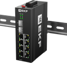 Промышленный управляемый коммутатор уровня L2 ML2-2GX/SFP-8GTP, 2 порта 1000Base-X SFP, 8 портов 10/100/1000Base-T(X) RJ45 c PoE, монтаж на динрейку TSX EKF