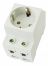 Розетка AC 30-111 с заземл. контактом на DIN-рейку (R) CHINT 775001