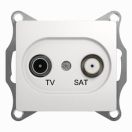 GSL000197 Розетка TV/SAT оконечная 1DB (белый) (10шт/уп),