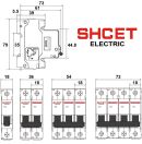 Выключатель автоматический ВА    47- 19   2Р  40А  6kA  хар.С  SHCET (Китай)