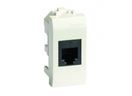 Розетка компьютерная СП 1мод. Brava RJ45 кат.5E экранир. бел. DKC 76457B,