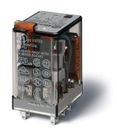 Реле миниатюрное универсальное электромеханич. монтаж в розетку 2CO 10А AgNi 230В AC RTI опции: кнопка тест + мех. индикатор FINDER 553282300040, РФ