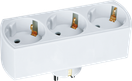 Разветвитель Navigator 94 672 NAD-L-3E-WH 3 гн. (в ряд) с/з,