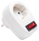 Переходник Navigator 94 669 NAD-1E-CS-WH 1гн. с выкл.,