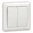 W59 2-клавишный ВЫКЛЮЧАТЕЛЬ, 10АХ, в сборе, БЕЛЫЙ