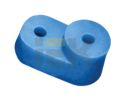 Угловой изолятор для "О" шины синий IEK