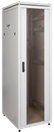 ITK Шкаф сетевой 19" LINEA N 24U 600х800 мм стеклянная передняя дверь, задняя металлическая серый