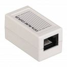 ITK Проходной адаптер кат.5E UTP, тип RJ45-RJ45, белый,