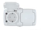Рондо Розетка 2-я о/у с/з з/шт 16А IP44 (белый) RA16-227B-BI,