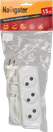 Удлинитель Navigator 71 448 NPE-S1-03-150-X-2x0.75 б/з 3 гн. ШВВП 1.5м