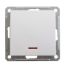 W59 Выключатель 1кл. с/у с инд. 10А (белый, б/рамки)(20шт) VS110-153-1-86,