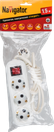Удлинитель Navigator 71 454 NPE-S1-03-150-ESC-3x0.75 кит,