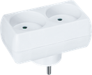 Разветвитель Navigator 94 671 NAD-L-2X-C-WH 2 гн. б/з,